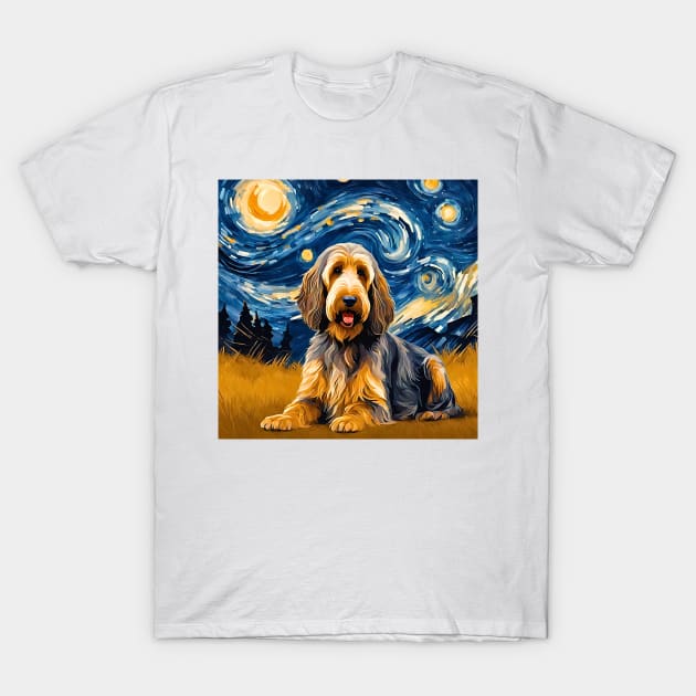 Otterhoundy Night T-Shirt by Doodle and Things